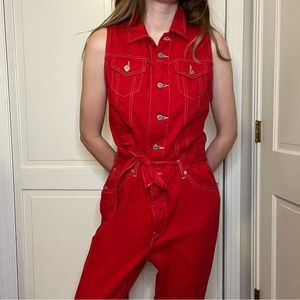 Levi's Cropped Taper Jumpsuit